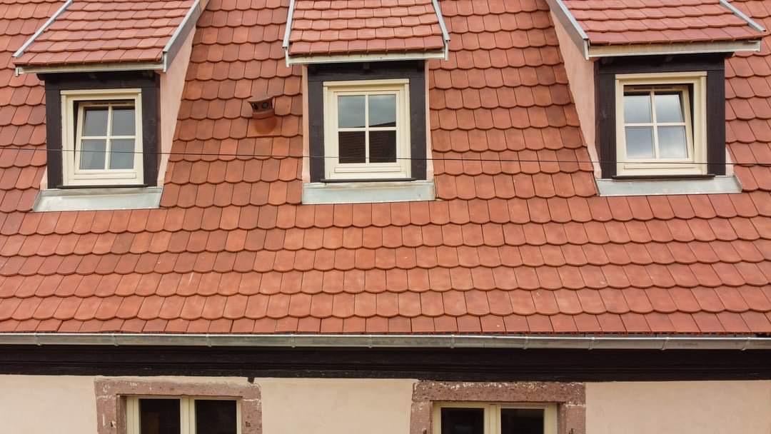Entretien et réparation de toiture, avec remplacement de tuiles à Colmar dans le Haut-Rhin