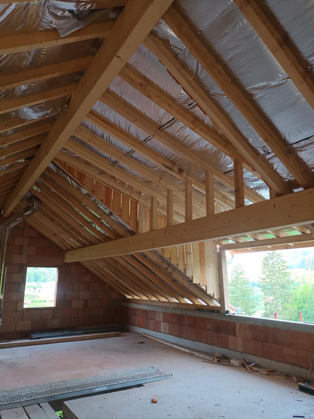 Rénovation d’une maison : création d’une charpente moderne et bardage bois à Wittenheim (68)