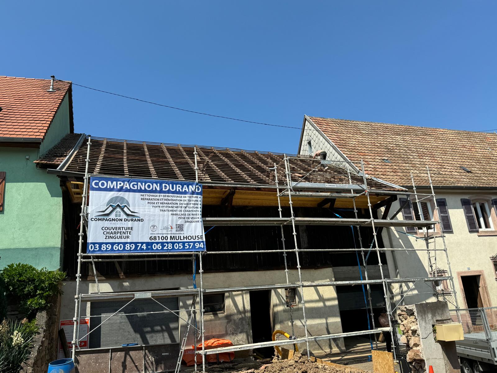 Rénovation complète de toiture à Wintzenheim Haut Rhin : expertise et durabilité