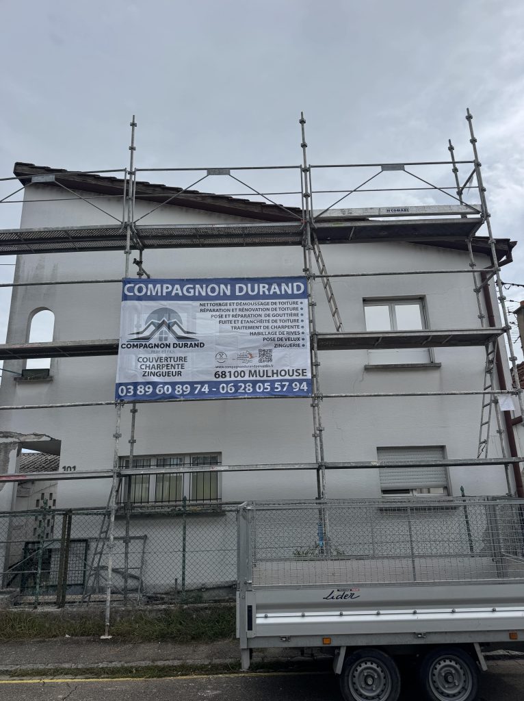 Remplacement de Toiture et habillage de planches de rive en aluminium à Kingersheim dans le Haut-Rhin