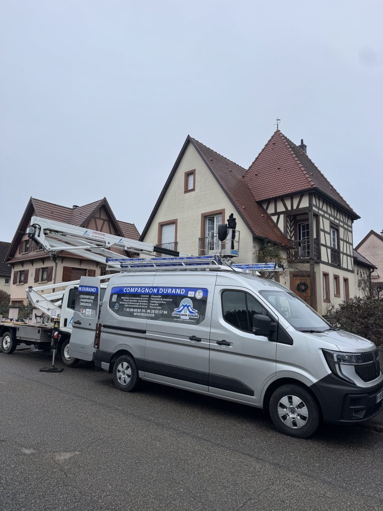 Remplacement des tôles de rive en cuivre à Riedisheim, proche de Mulhouse